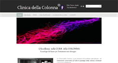 Desktop Screenshot of clinicadellacolonna.it