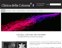 Tablet Screenshot of clinicadellacolonna.it